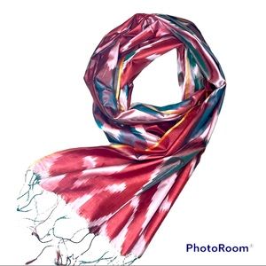 Handmade ikat ,scarf, silk